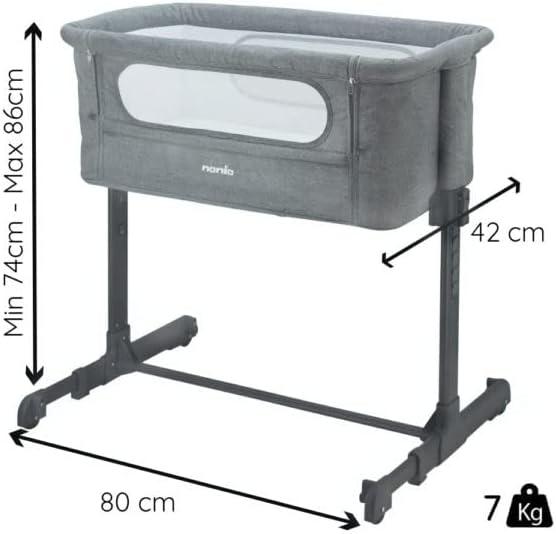 Lit Bébé Cododo Nania Dodi - Gris