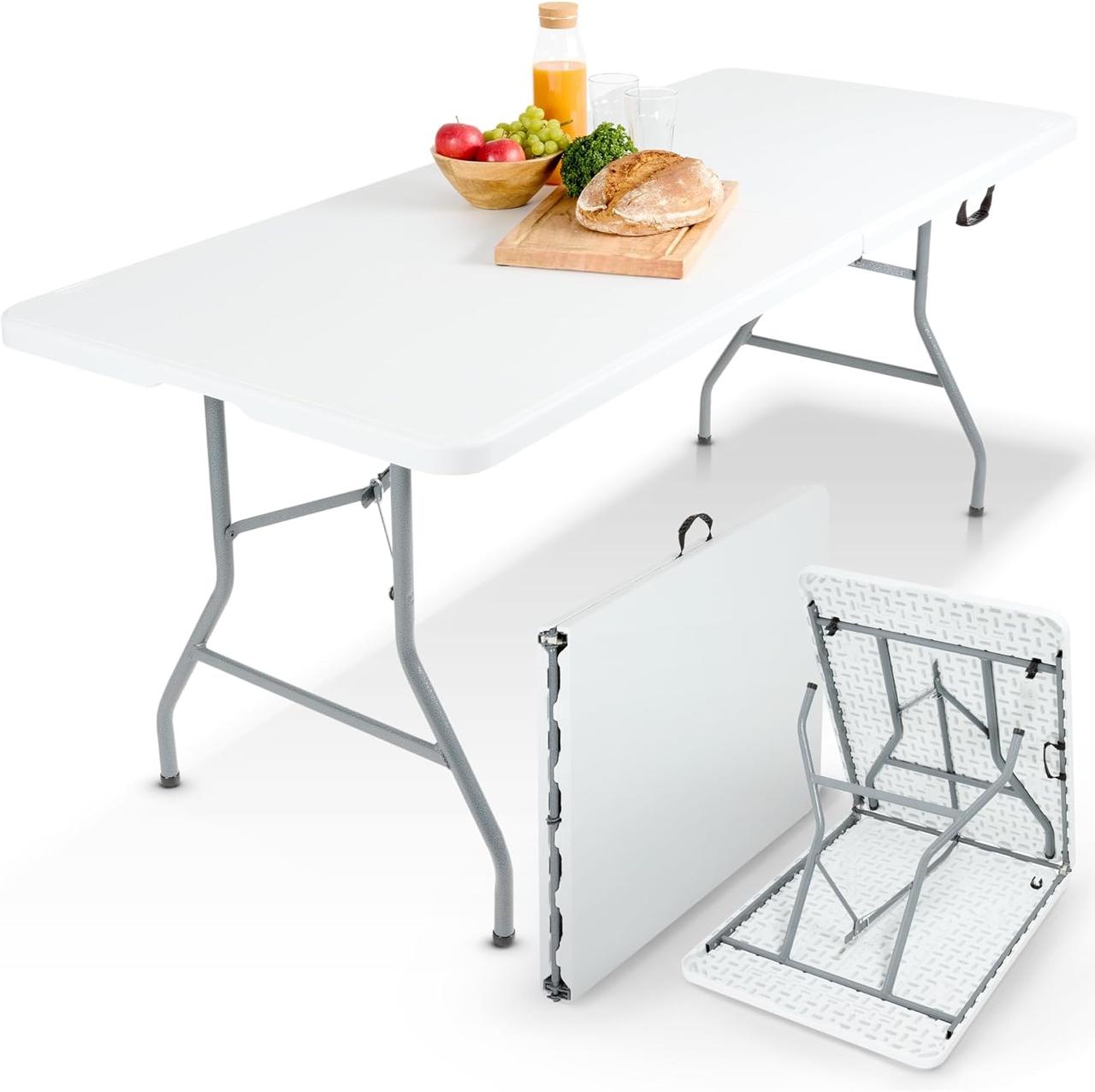 Table de Buffet Pliante AREBOS - 182x74x74cm