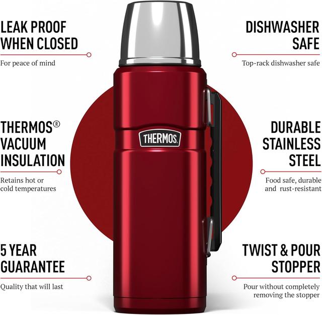 Thermos Isotherme 1.2L Acier Inoxydable