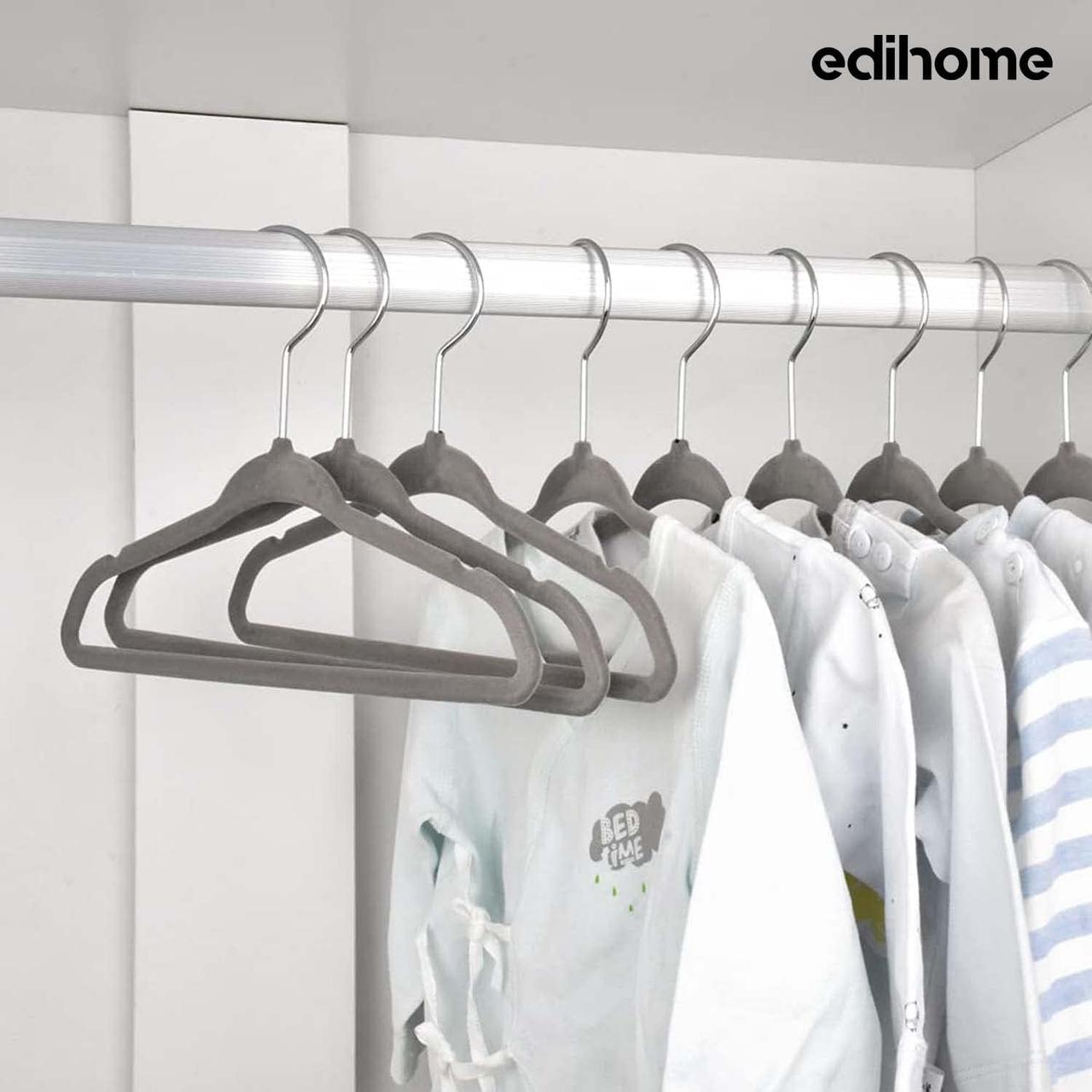 Ediesi Cintres Velours 50 Unités - Gris