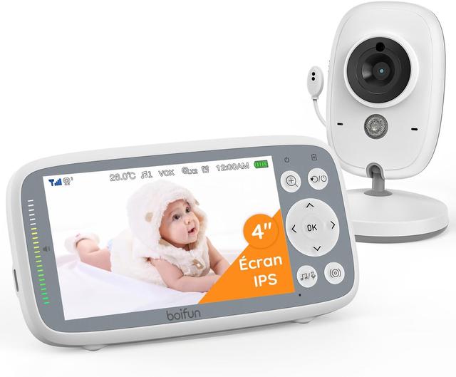 Babyphone BOIFUN 720P avec Écran IPS