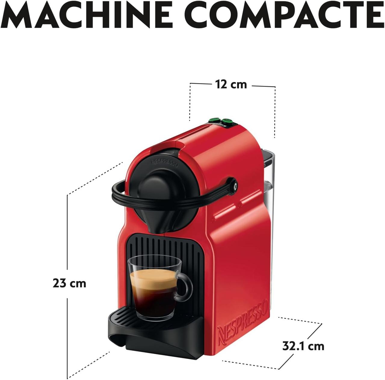 Nespresso Krups Inissia Rouge - Machine à Espresso