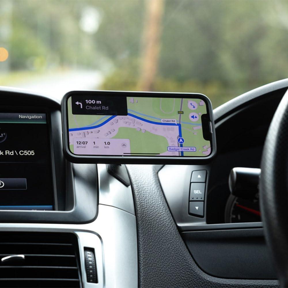 Support Téléphone Voiture Quad Lock - Fixation Tableau Bord