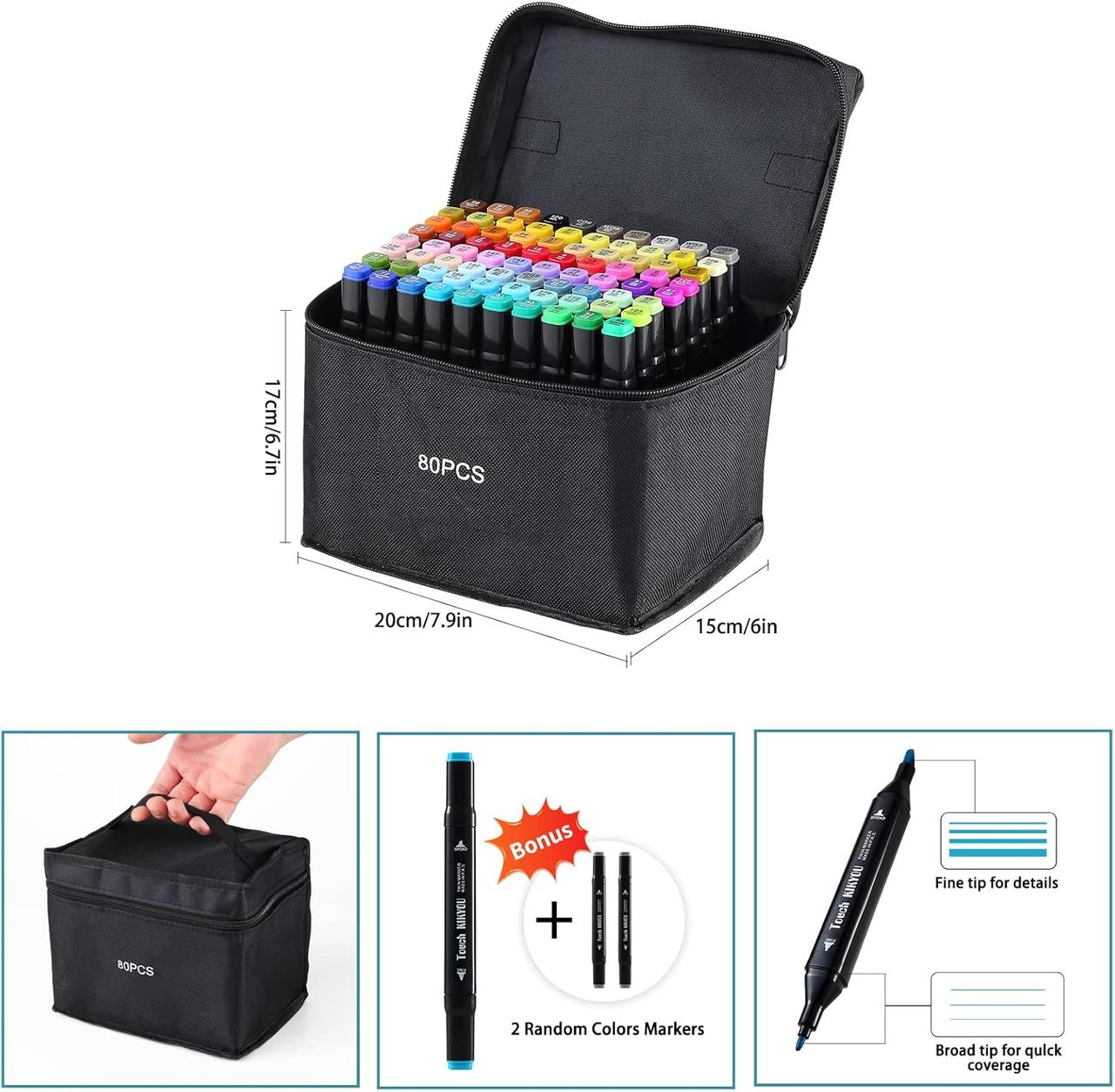Feutres Alcool Ordeluxe 80 Couleurs
