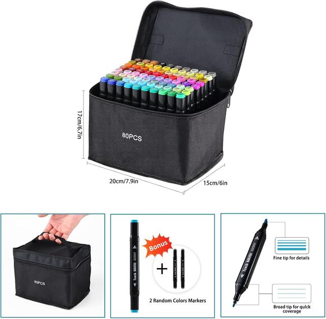 Feutres Alcool Ordeluxe 80 Couleurs