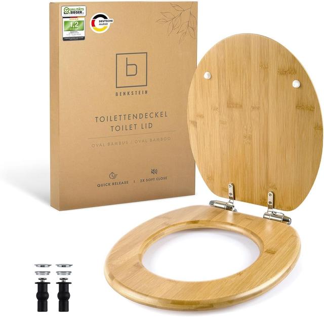 Abattant WC Bambou Benkstein - Fermeture Douce Automatique