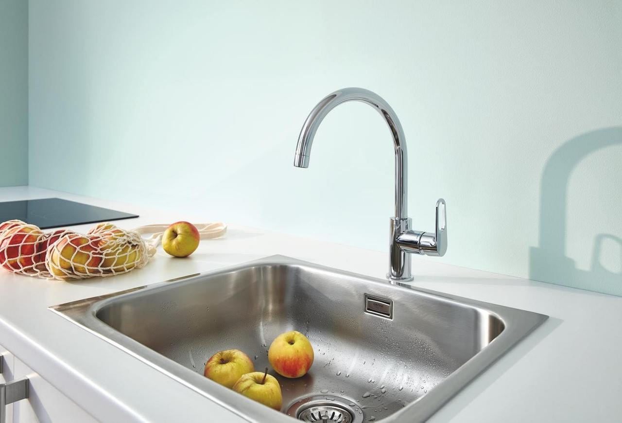 Robinet Cuisine GROHE Start Flow - Bec Pivotant 360°