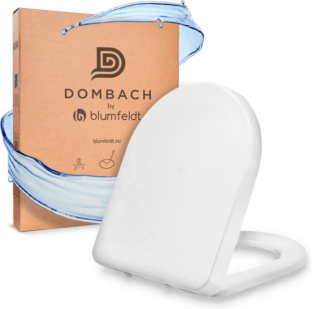 Abattant WC SoftClose Blanc - Forme D - DOMBACH