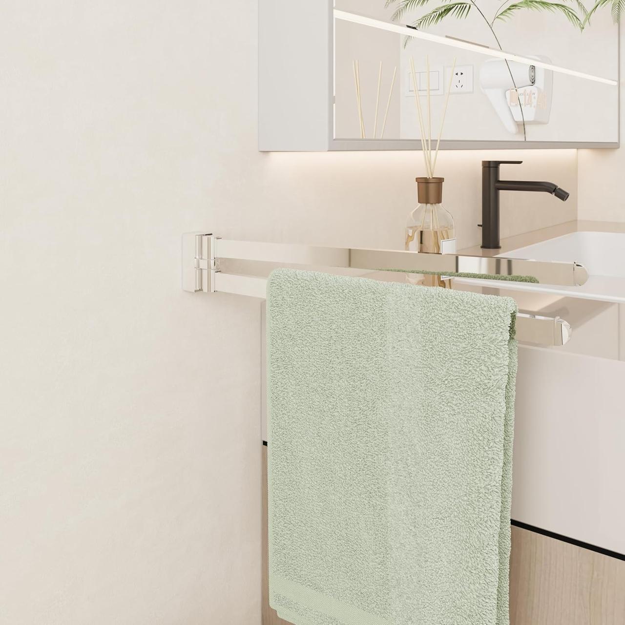 Porte-Serviettes Pivotant BGL - Acier Inoxydable Chromé