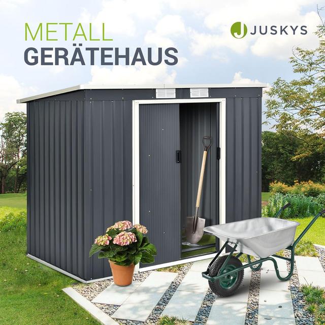 Abri de Jardin Métal Juskys 4m³ - Stockage Optimal