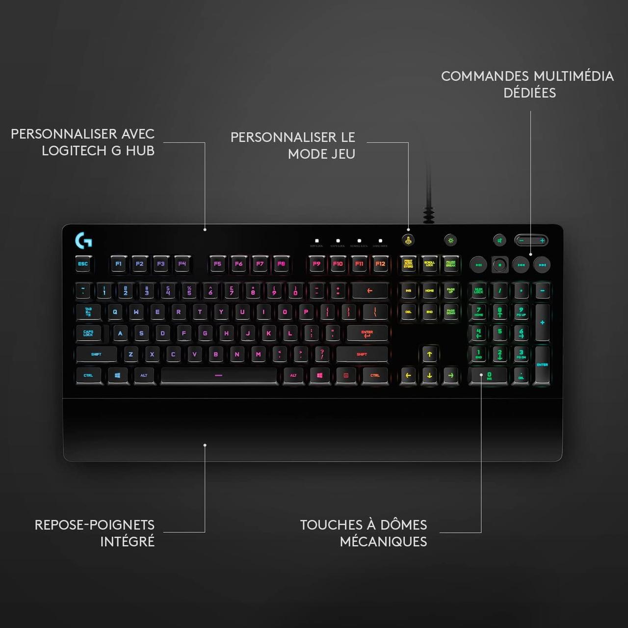 Logitech G213 Prodigy Clavier Gamer