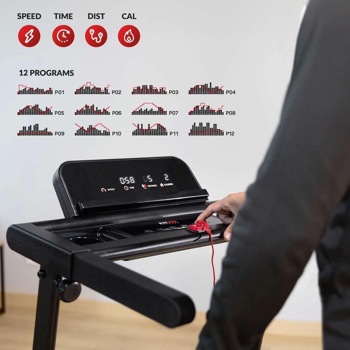 Tapis de Course FITFIU Fitness MC-160: Compact, Puissant & Pliable