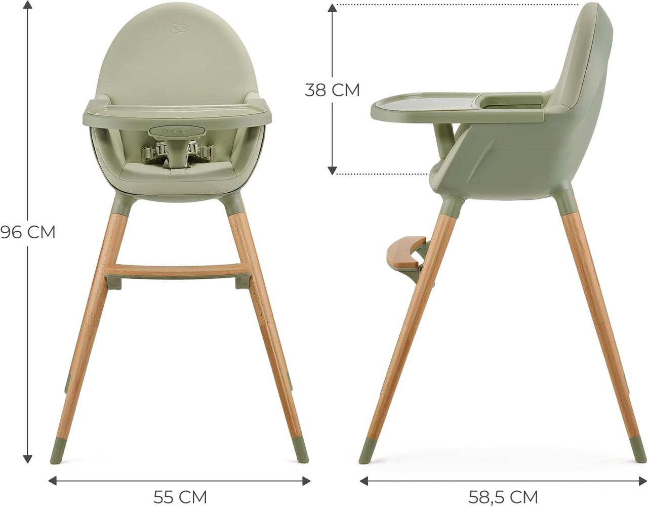 Kinderkraft FINI 2 Chaise Haute Bébé 2 en 1